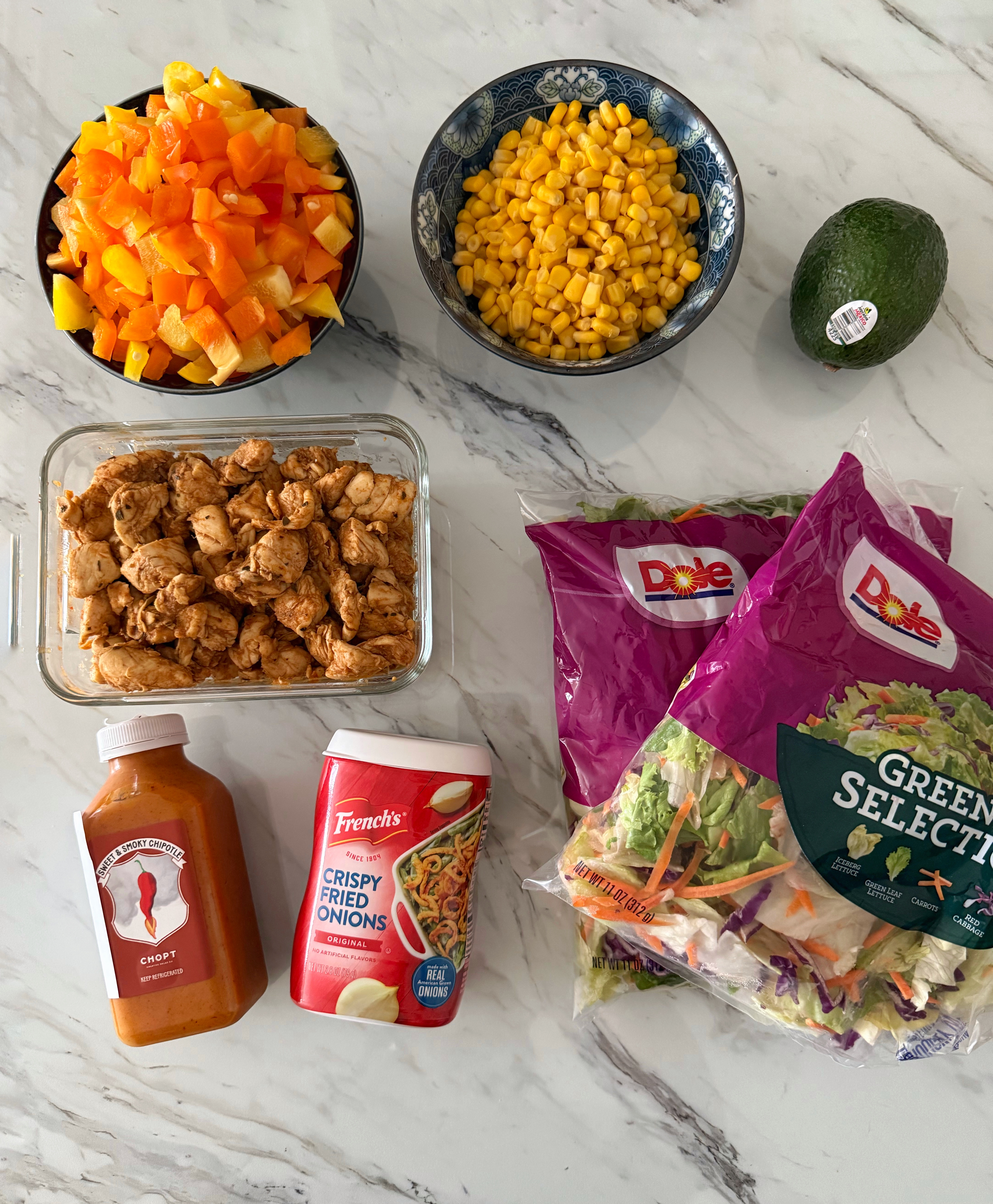 Meal Prep: Copycat CHOPT Santa Fe Chipotle Chicken Salad