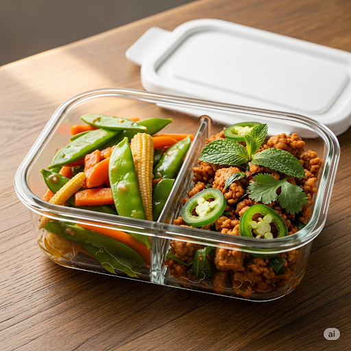 Meal Prep: Burmese Chicken & Stir Fried Vegetables